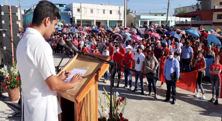 Acto por el 26 de Julio una demostración revolucionaria en Contramaestre 1 Contramaestre en demostración revolucioanria