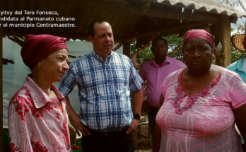 Un cadidata al Parlamento cubano