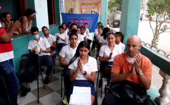 Estudiantes de la enseñanza media en proceso asambleario 1 estudiantes de la FEEM de Contramaestre en asamblea
