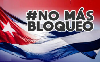 No al Bloqueo contra Cuba