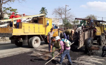 reparación de viales en Contramaestre