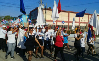 Fidel en el Primero de Mayo de Contramaestre