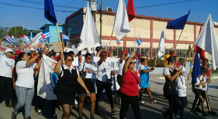Fidel en el Primero de Mayo de Contramaestre