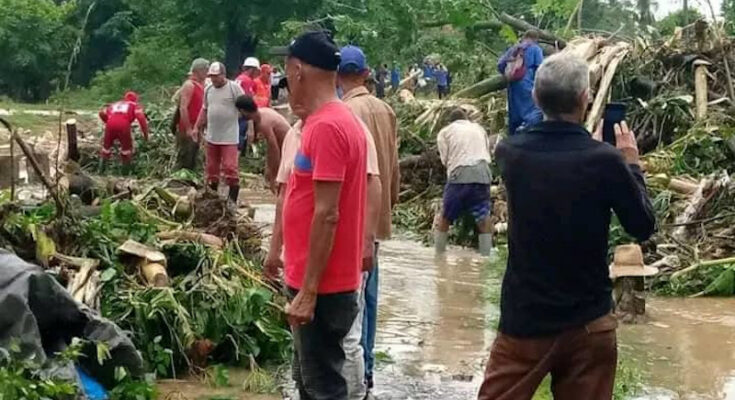 Pobladores de Contramaestre en recuperación tras intensas lluvias 1 Contramaestre se recupera de intensas lluvias