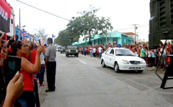 Fidel Castro en el pueblo de Cuba