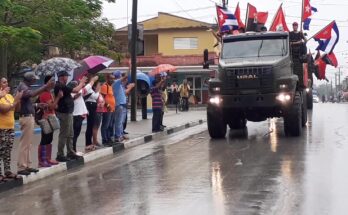 Rememoran en el poblado de Baire Caravana de la Libertad