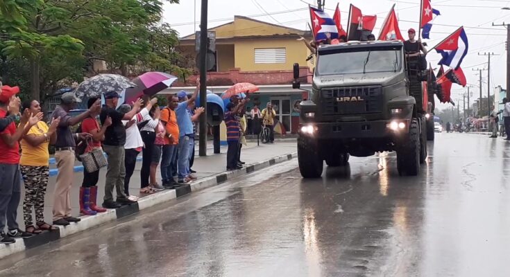 Rememoran en el poblado de Baire Caravana de la Libertad