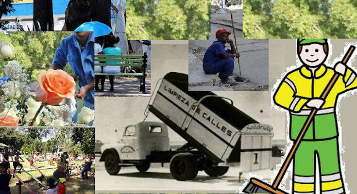 La barrendera de mi pueblo 1 Tributo a una barrendera de Contramaestre en el día del trabajor de Comunales