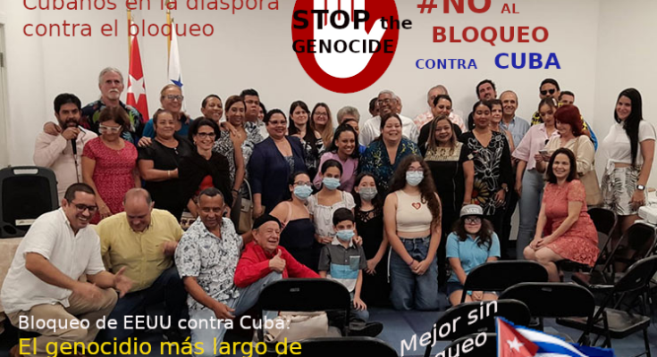 Cubanos residentes en América Latina rechazan bloqueo EEUU 1 Cubanos residentes en América Latina rechazan bloqueo EEUU
