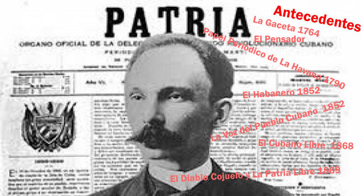 Periódico Patria y sus antecedentes 1 El periódico Patria y sus antecedentes