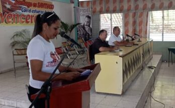 Plenaria del Primero de Mayo en Contramaestre