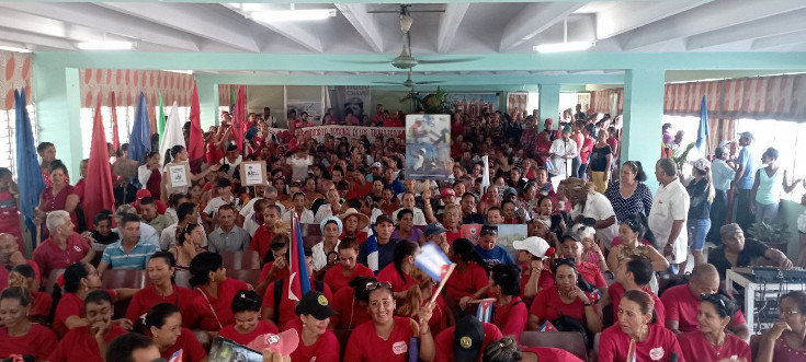 Plenaria por el Primero de Mayo en Contramaestre