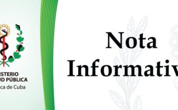 Nota Informativa de la Salud Pública sobe fiebre de Oropouche