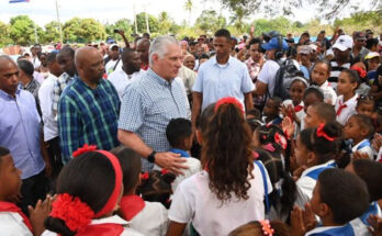 Presidente cubano en Santiago de Cuba