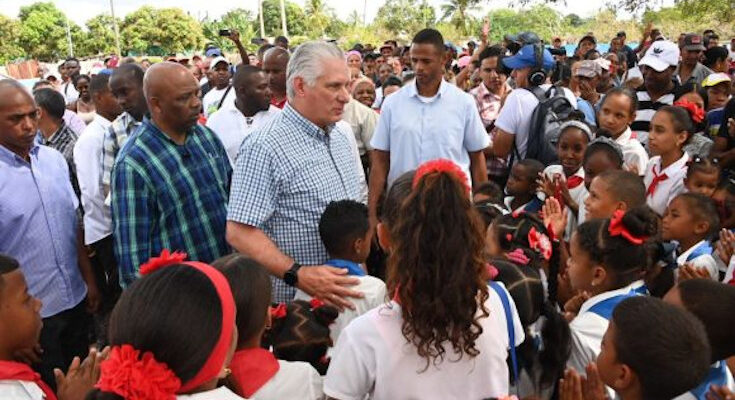 Presidente cubano en Santiago de Cuba