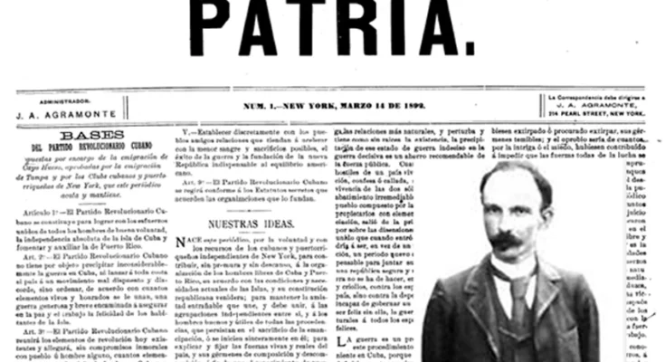 Periódico Patria el precedente de la Prensa cubana