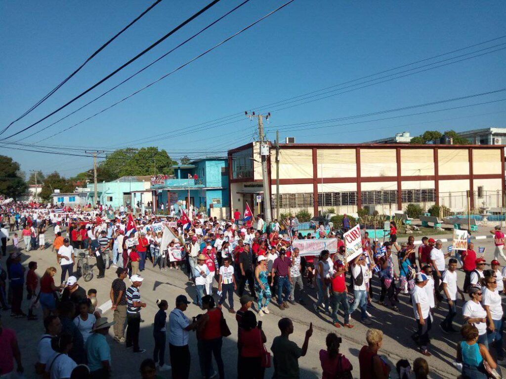Inició desfile del proletariado en Contramaestre 21 495027579 9642964189144127 6113920773801996576 n