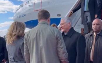 Miguel Díaz Canel llegó a Moscú