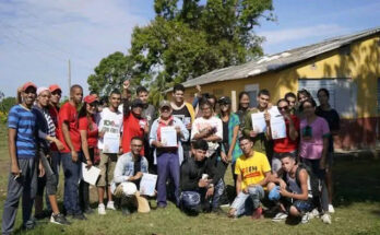 La Juventud, activa en tareas productivas del territorio.
