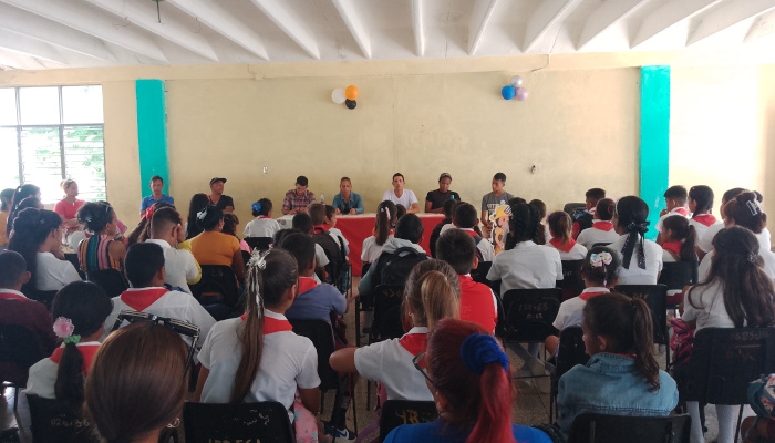 Realizan encuentro con antiguos miembros de la OPJM 1 Pioneros de Contramestre participan en encuentro con antiguos miembros de la OPJM.