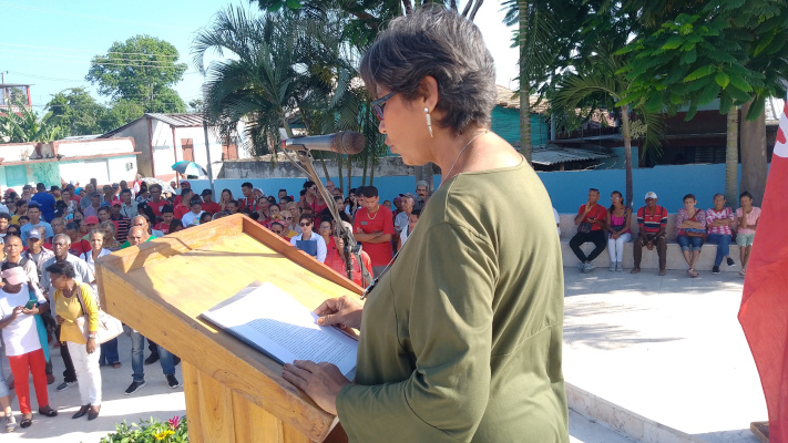 La juventud presente en acto por el 26 de Julio 6 3 1