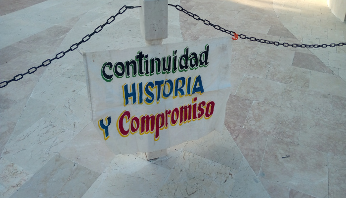 Contramaestre, un pueblo que resiste 1 La plaza de Baire sirvió como sede del acto central de Contramaestre por el aniversario 73 del asalto al Cuartel Moncada.