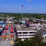 Vista aerea del centro de Contramaestre